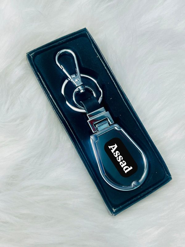 Customized keychain with name and photo